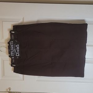 Worthington 10 Skirt Brown Stretch